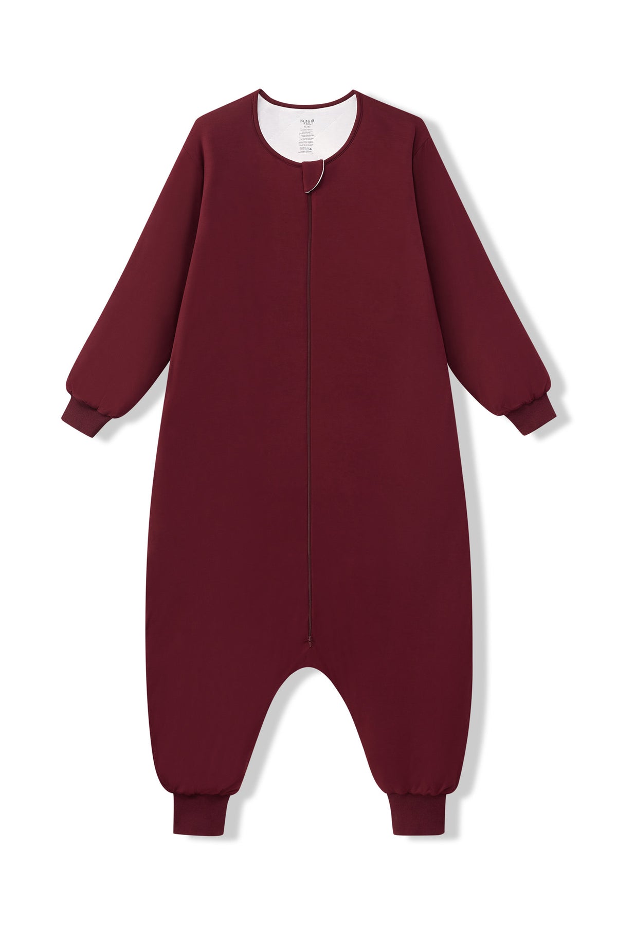 Long Sleeve Adult Sleep Bag Walker in Burgundy on a white background