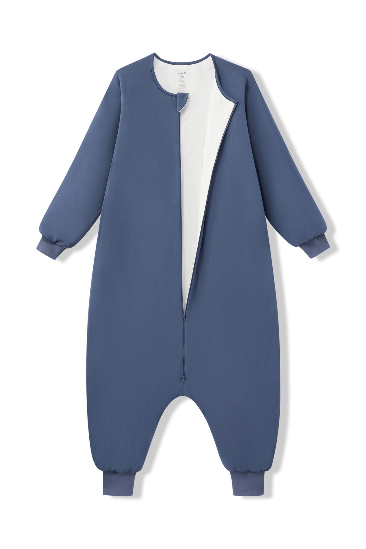 Long Sleeve Adult Sleep Bag Walker in Oxford shown unzipped on a white background