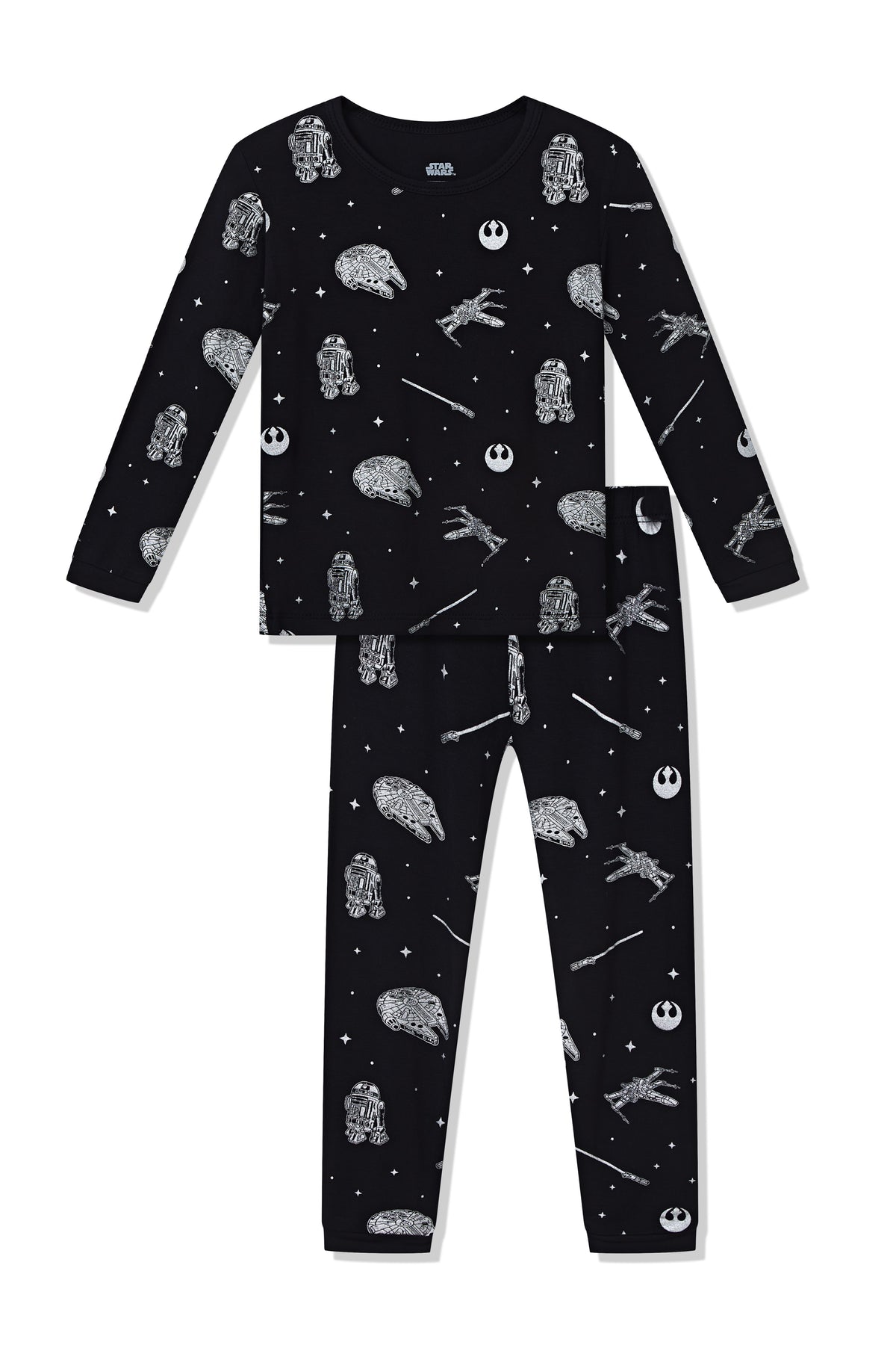 Long Sleeve Pajamas in STAR WARS™ print on a white background