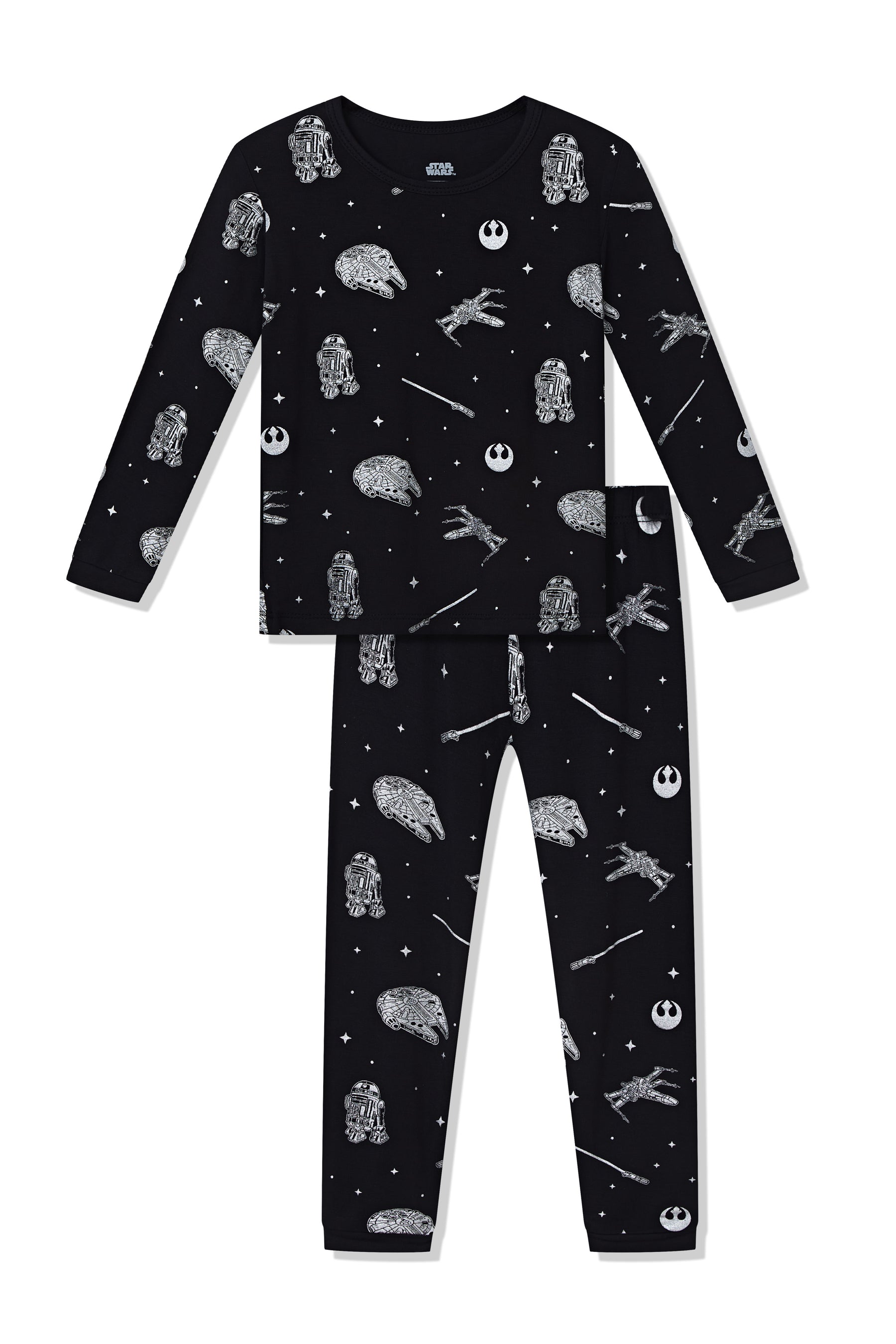 Long Sleeve Pajamas in STAR WARS™ print on a white background