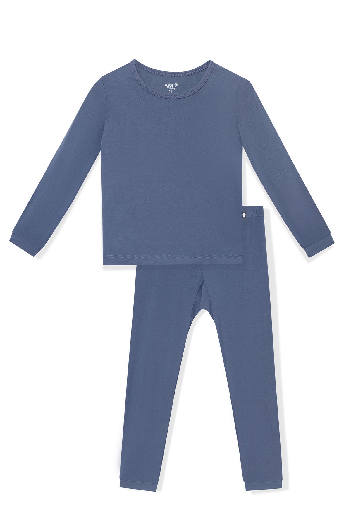 Long Sleeve Pajamas in Oxford on a white background