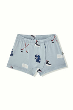 Briefs in Vintage Hockey print on a white background