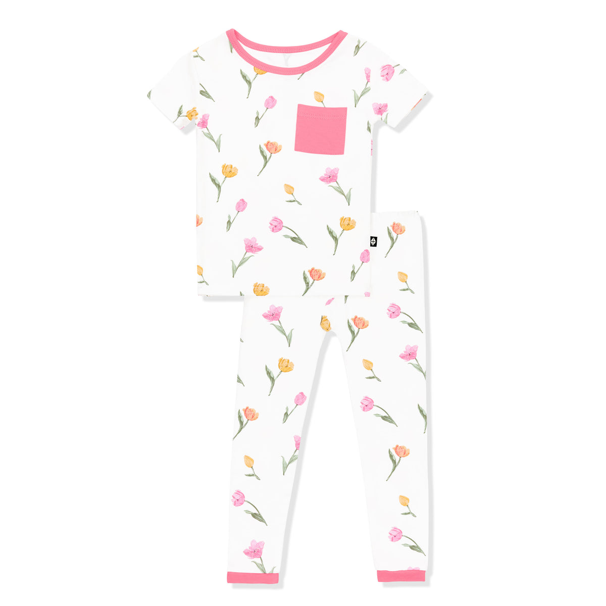 Product photo of the Short Sleeve with Pants Pajamas in Tulip