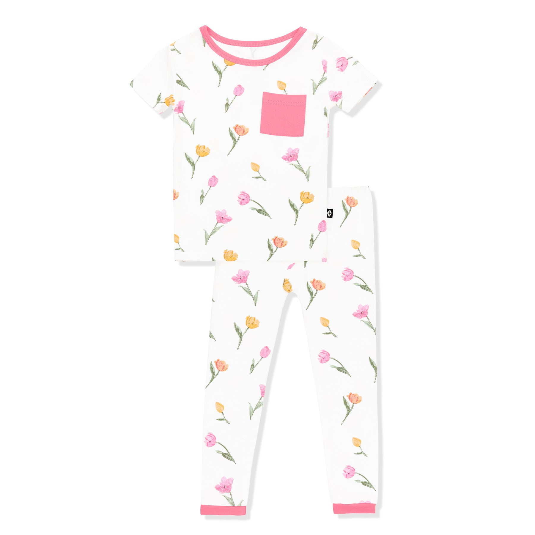 Product photo of the Short Sleeve with Pants Pajamas in Tulip