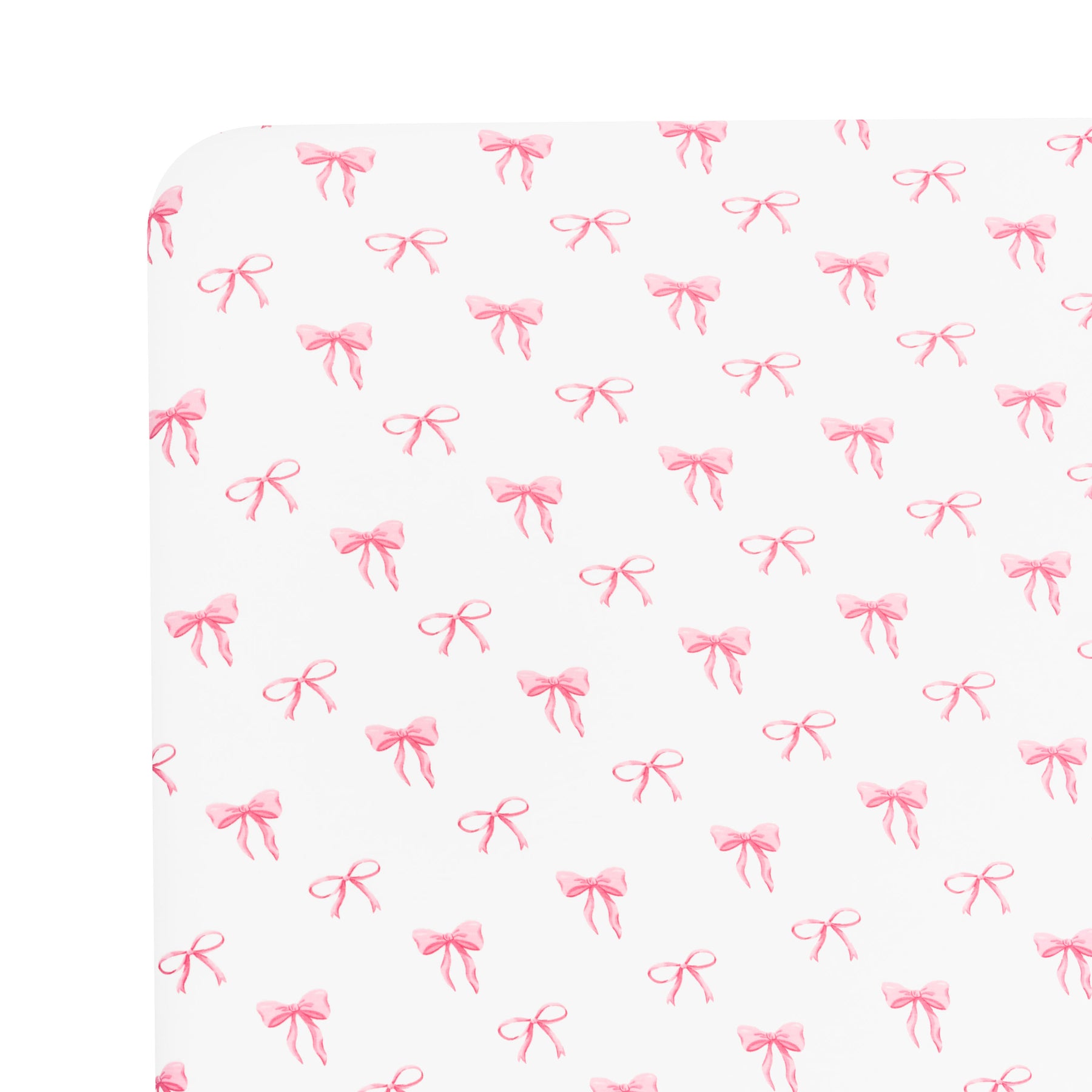 Mini Crib Sheet in Bow corner