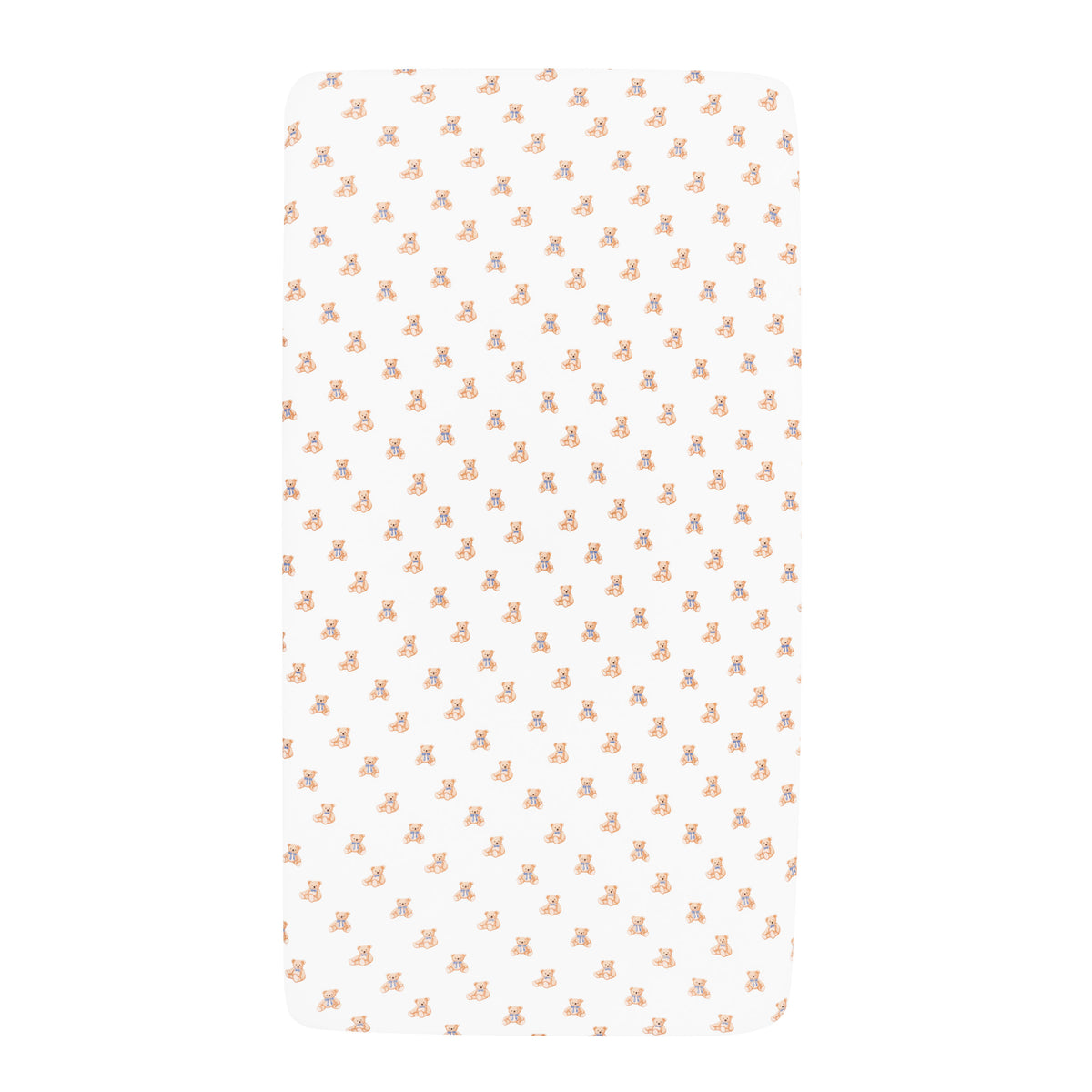 Crib Sheet in Teddy Bear on mattress