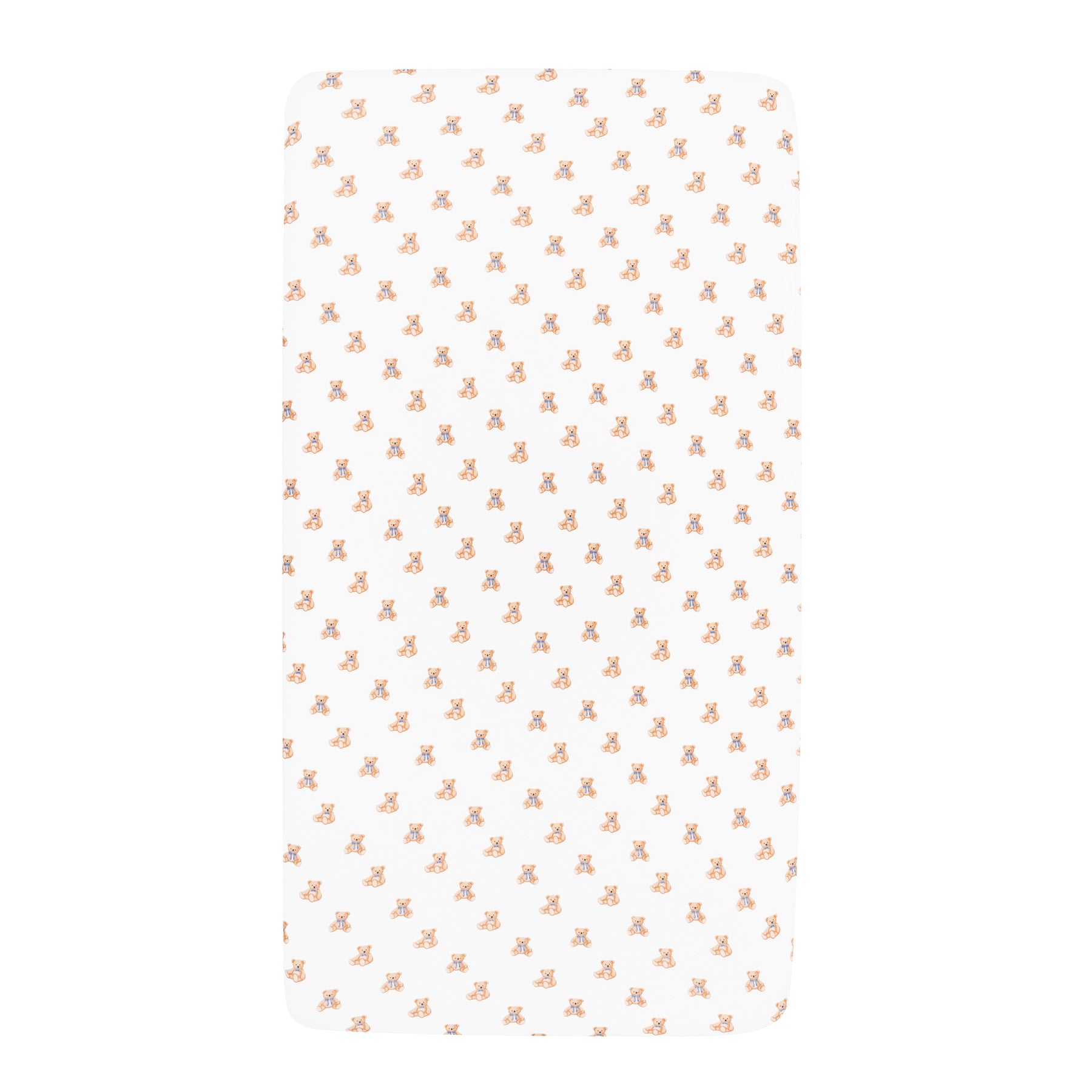 Crib Sheet in Teddy Bear on mattress
