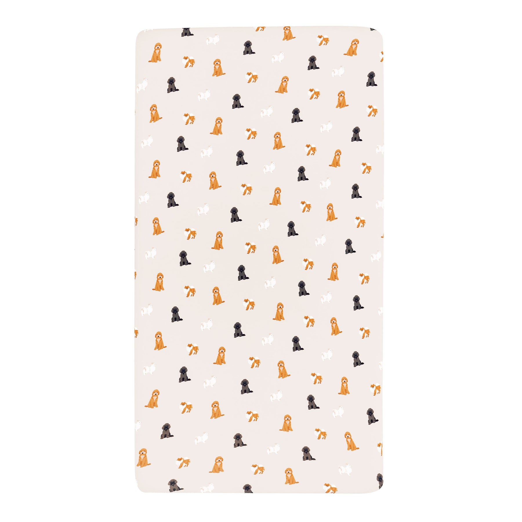 Unisex Crib Sheet in Fluffy Dog