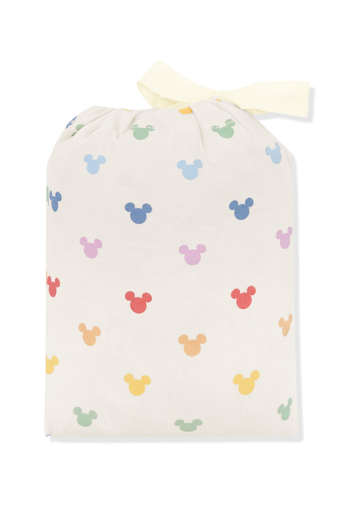 Change pad cover in pastel mickey mouse icons shown in its packaging