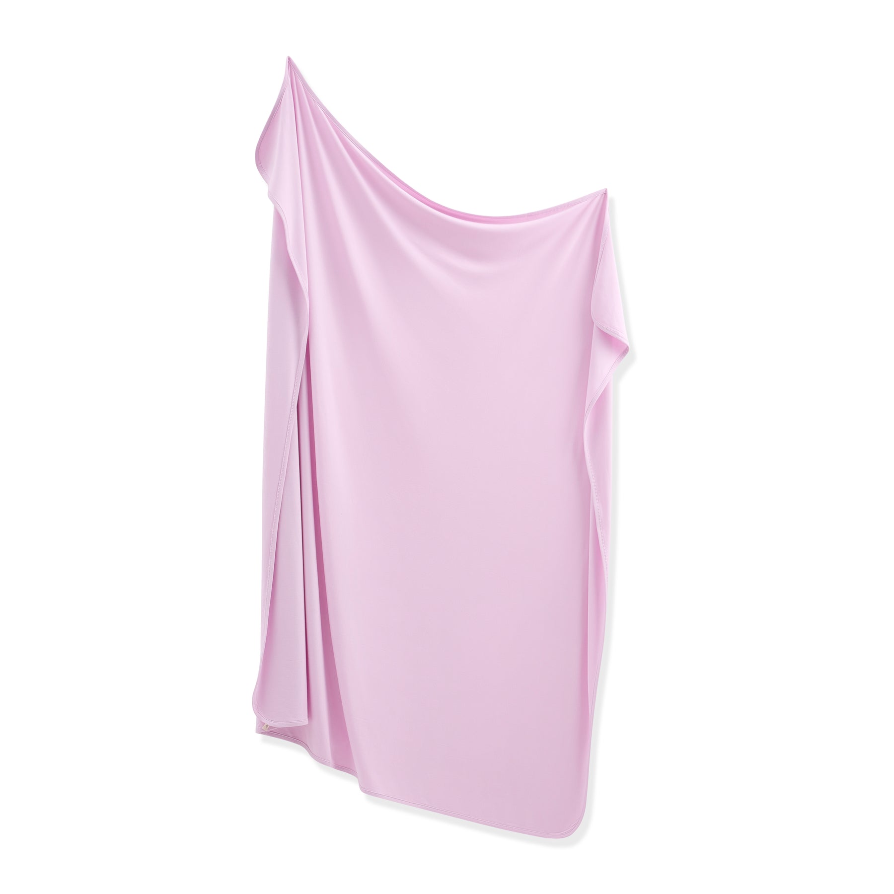 Purple swaddle blanket on a white background