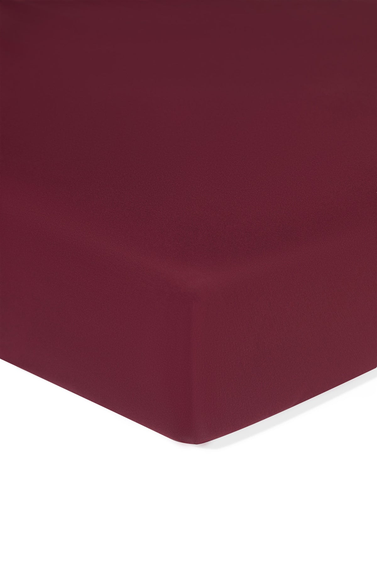 Twin Sheet in Burgundy on a white background