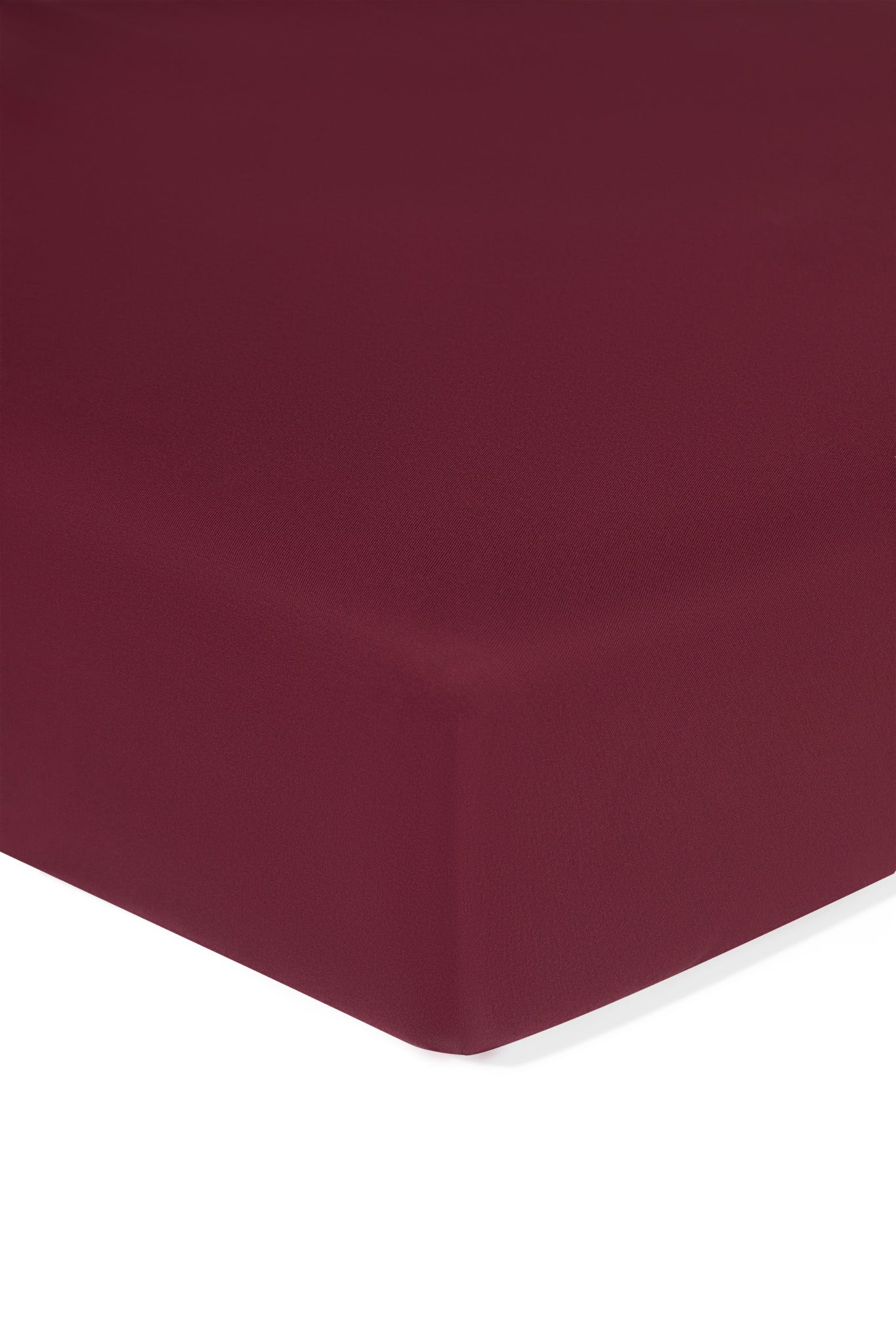 Twin Sheet in Burgundy on a white background