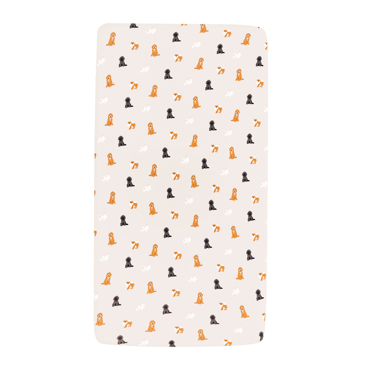 Twin Sheet in Fluffy Dog on mattress