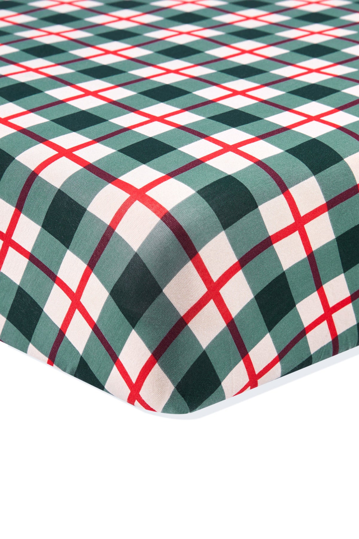 Twin Sheet in Holiday Plaid