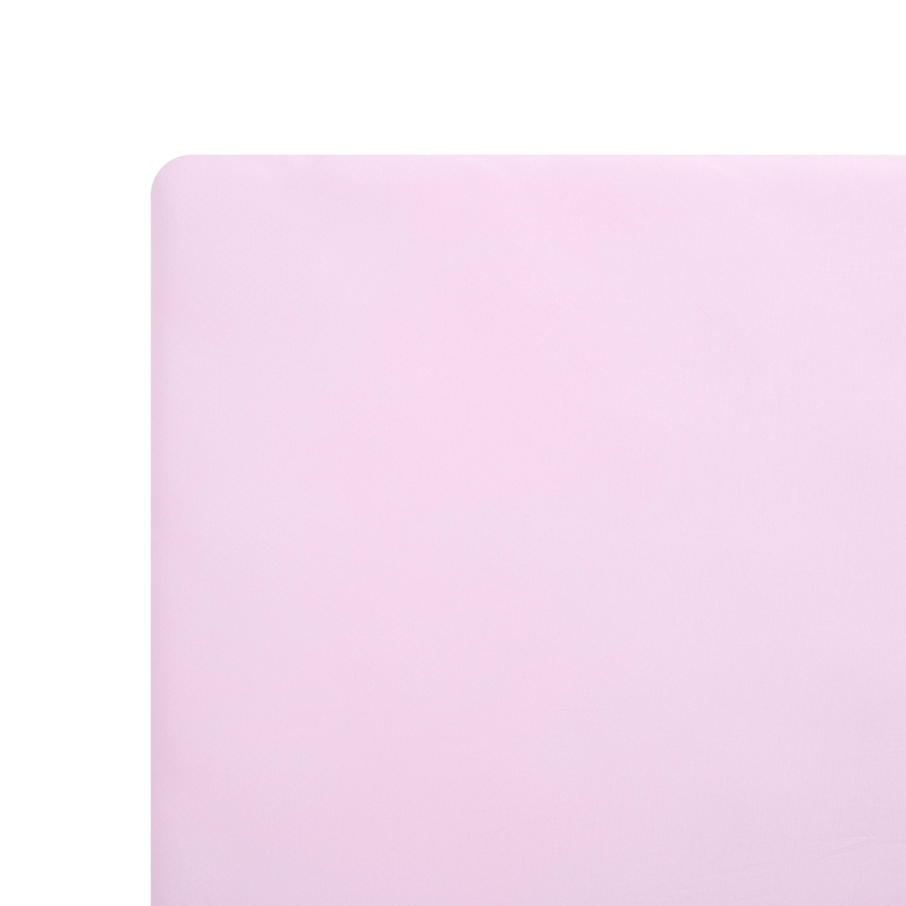 Light purple twin sheet on mattress