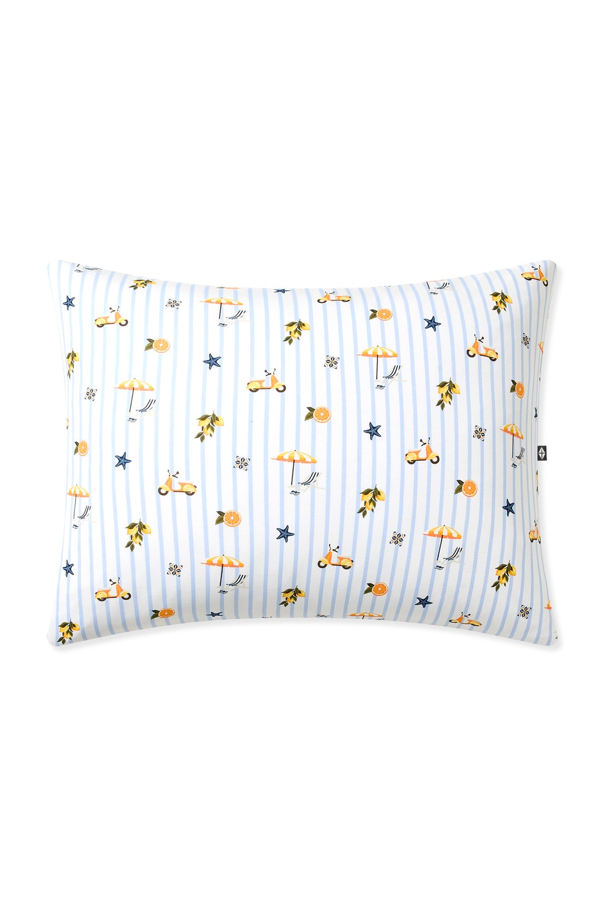The front of the Toddler Pillowcase in Amalfi Coast