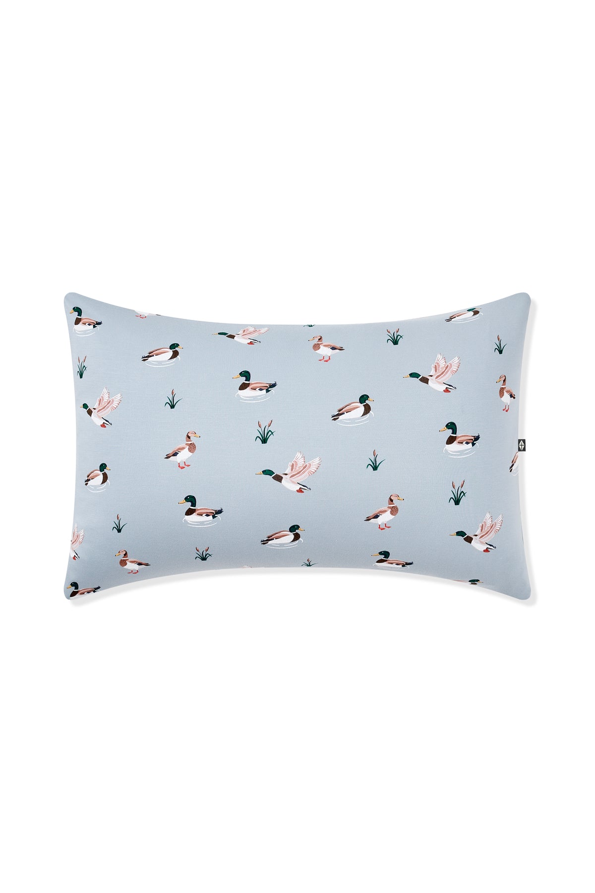 Front of the Standard Pillowcase in Mallard Duck