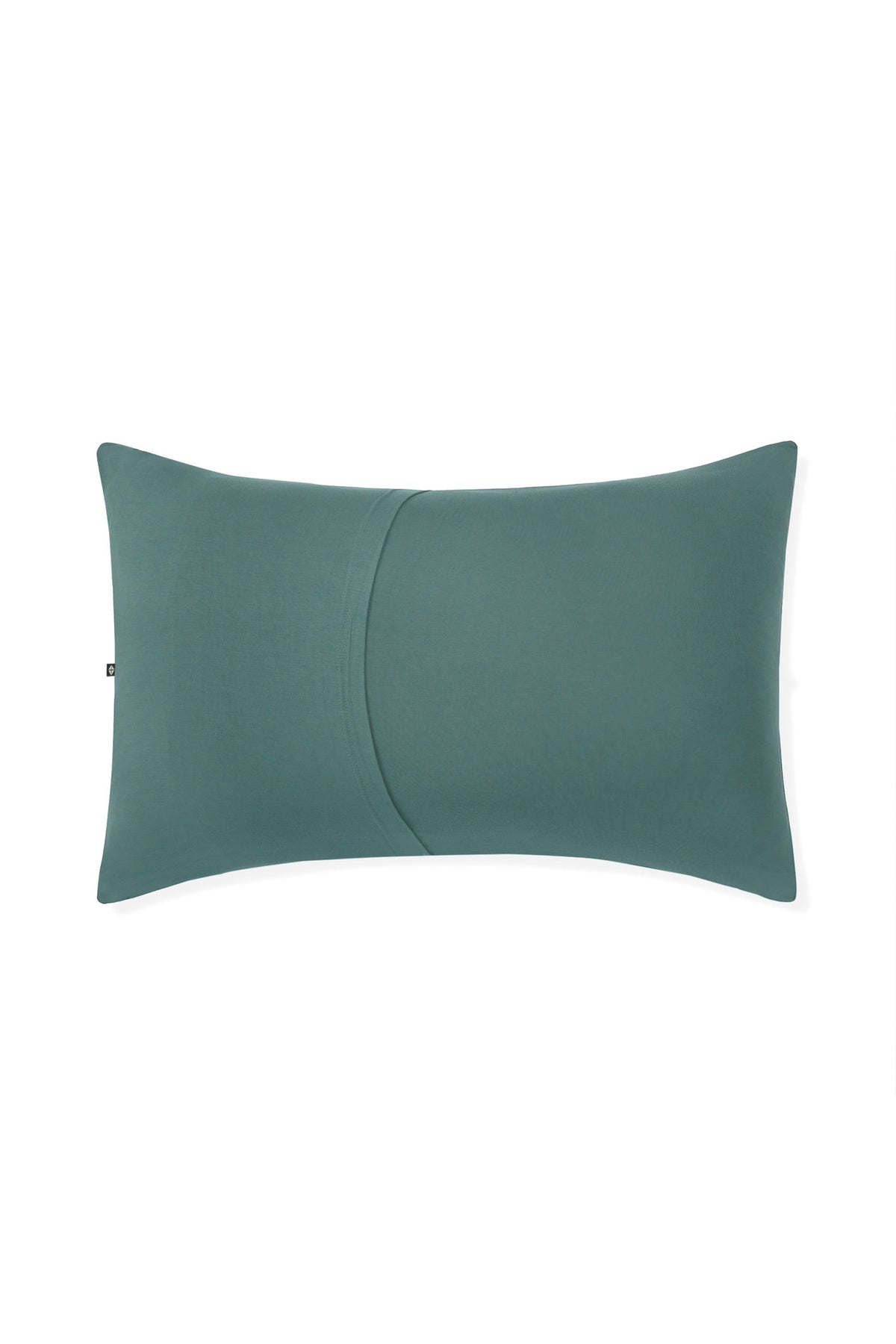 Back Side Standard Pillowcase in Pine on a white background