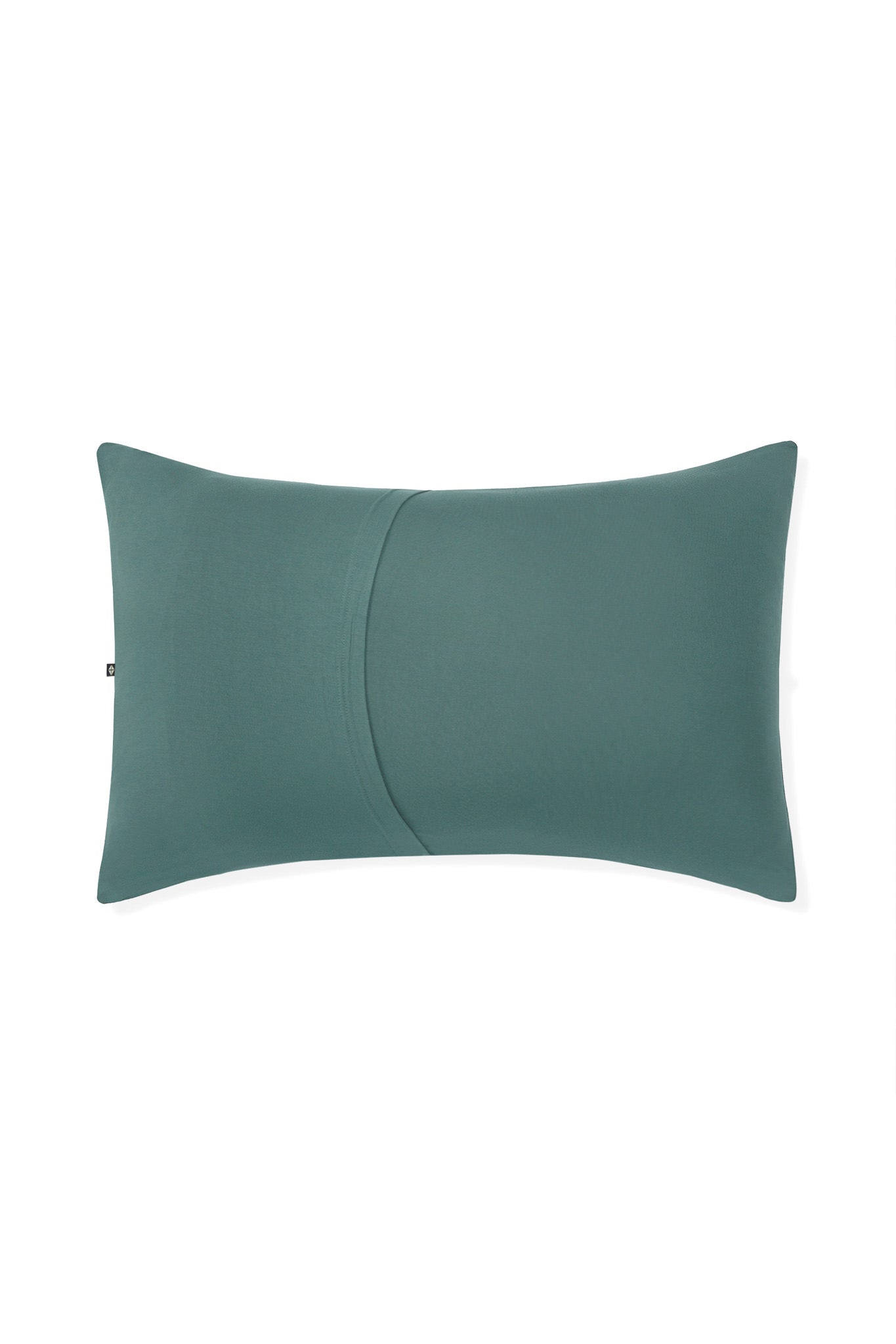 Back Side Standard Pillowcase in Pine on a white background