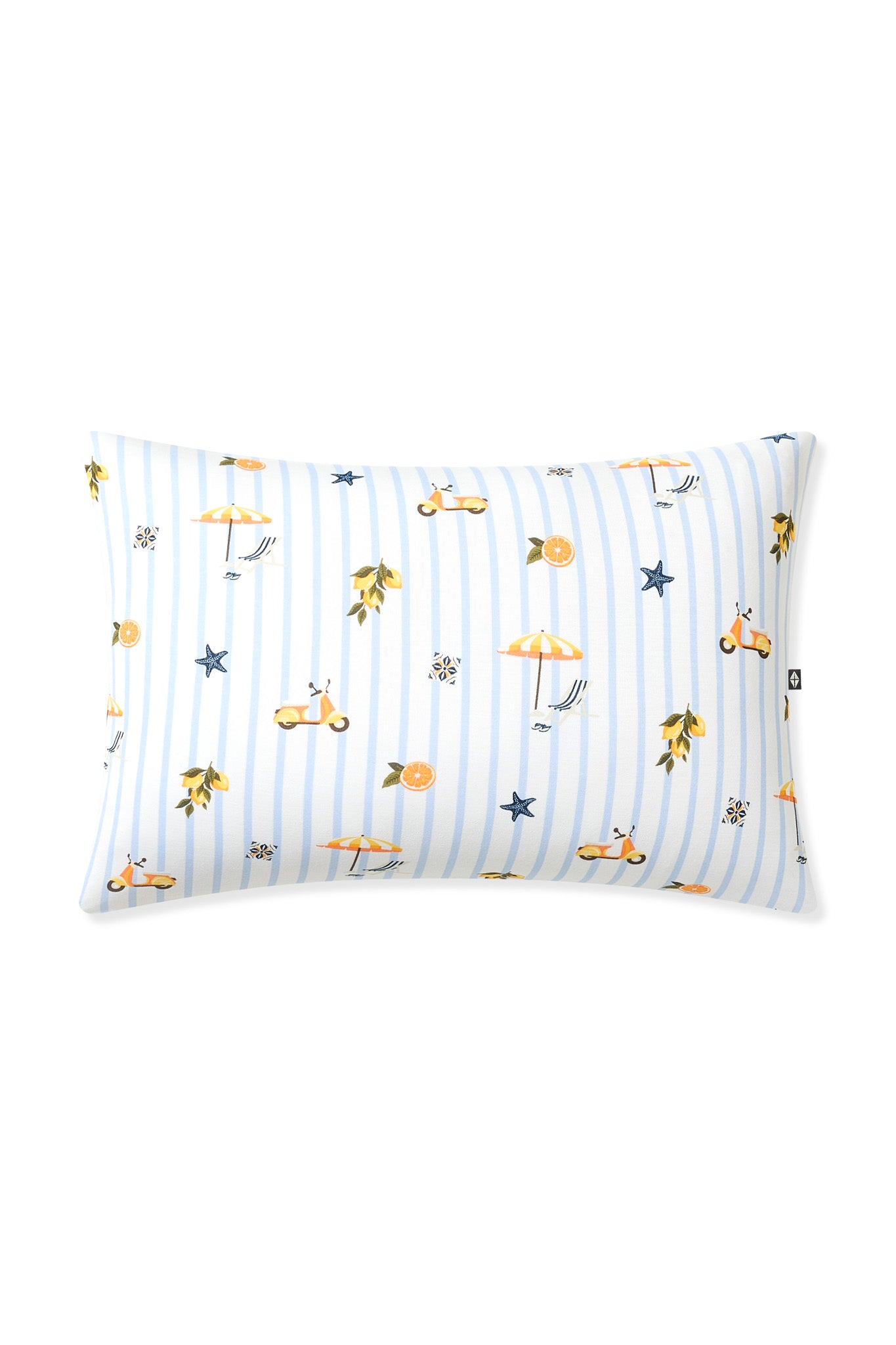 The front of the Standard Pillowcase in Amalfi Coast on a pillow