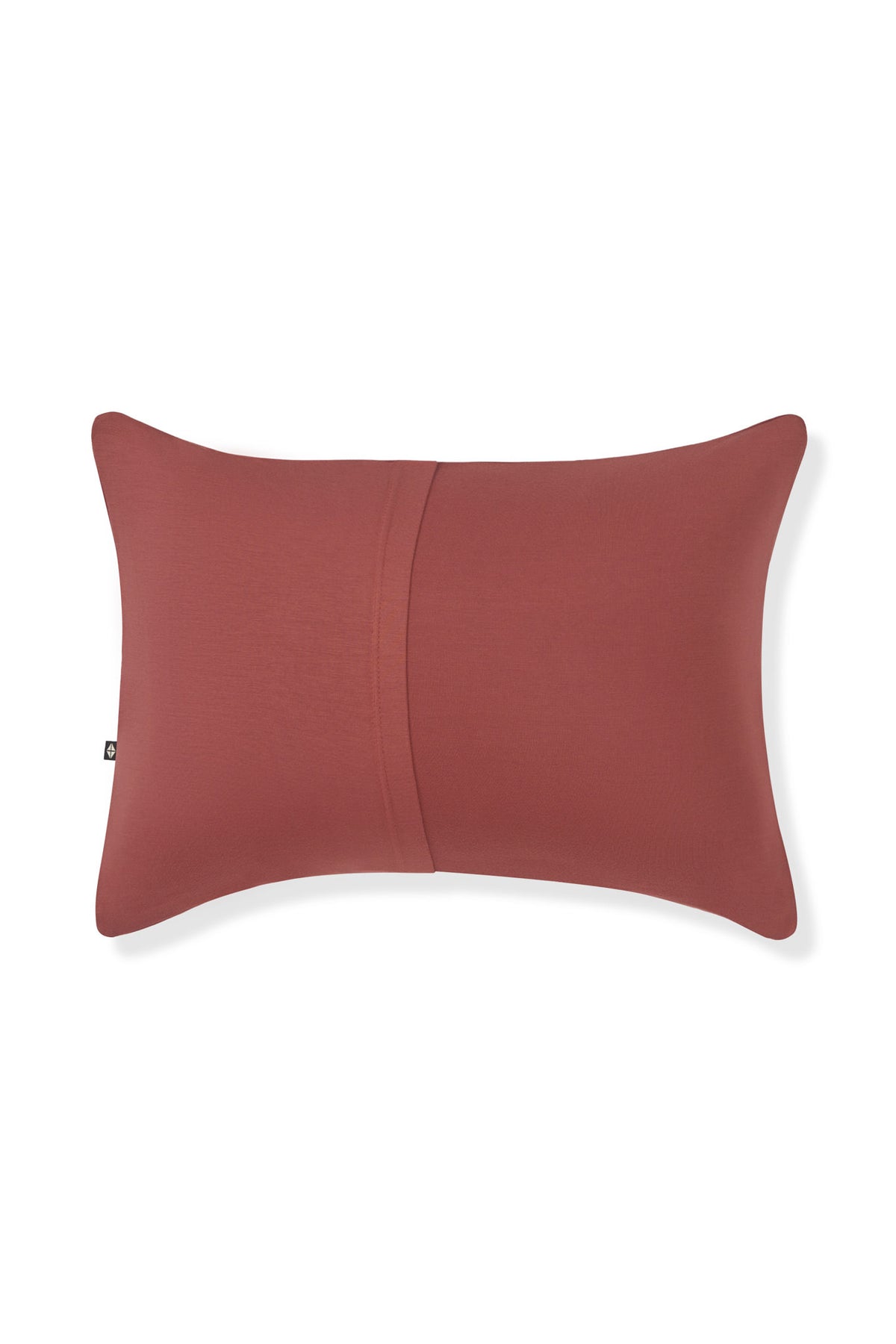Back side of Toddler Pillowcase in Ember on a white background