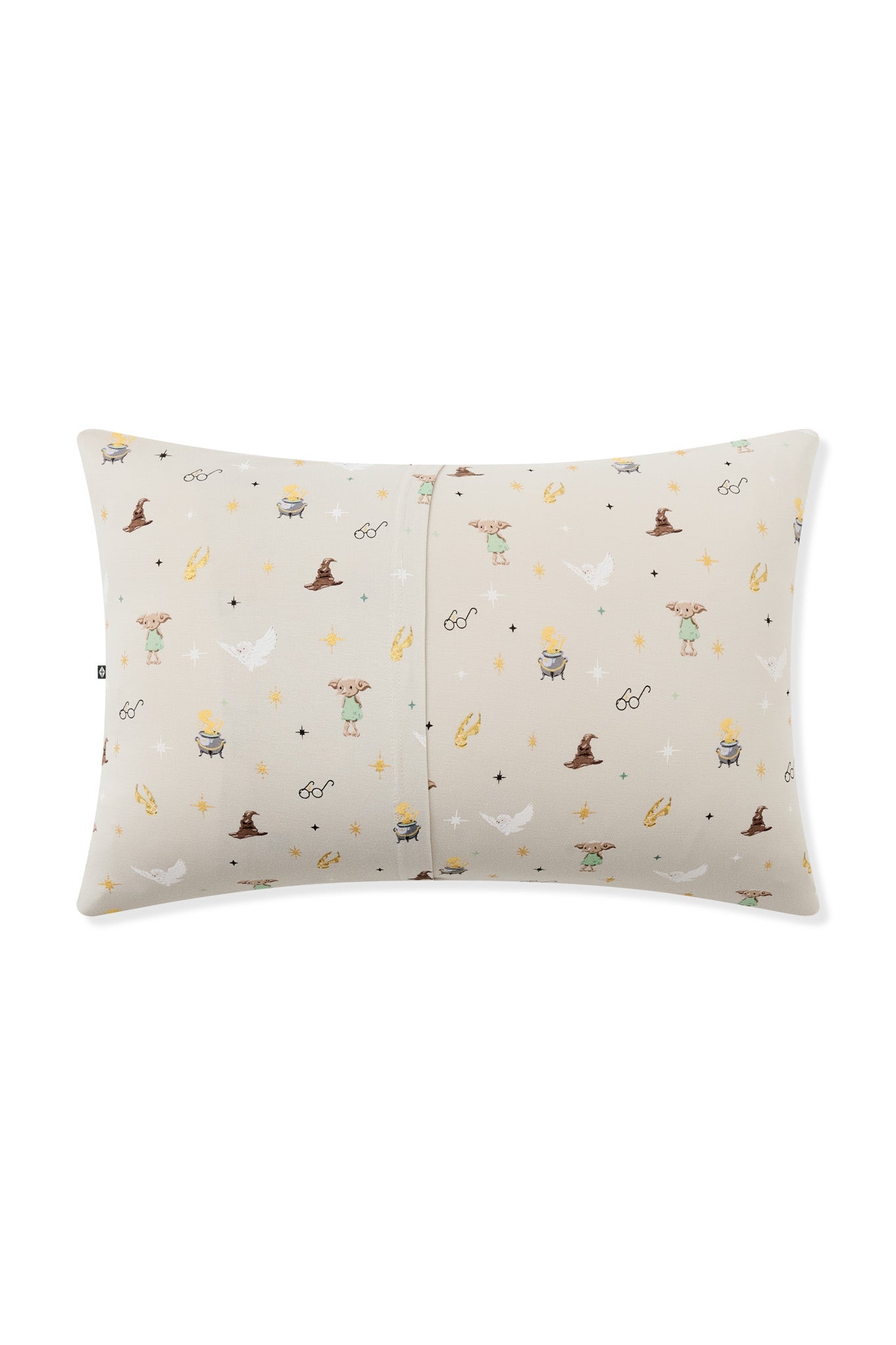 Back side of Toddler pillowcase with Harry Potter prints on a white background