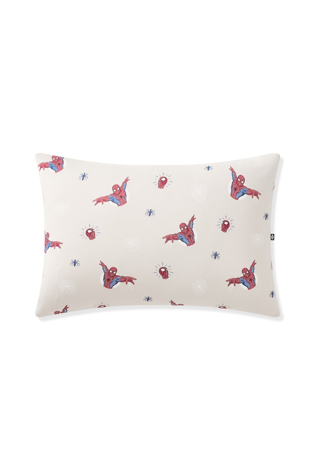 Oat Toddler Pillowcase with Spider-Man print on a white background