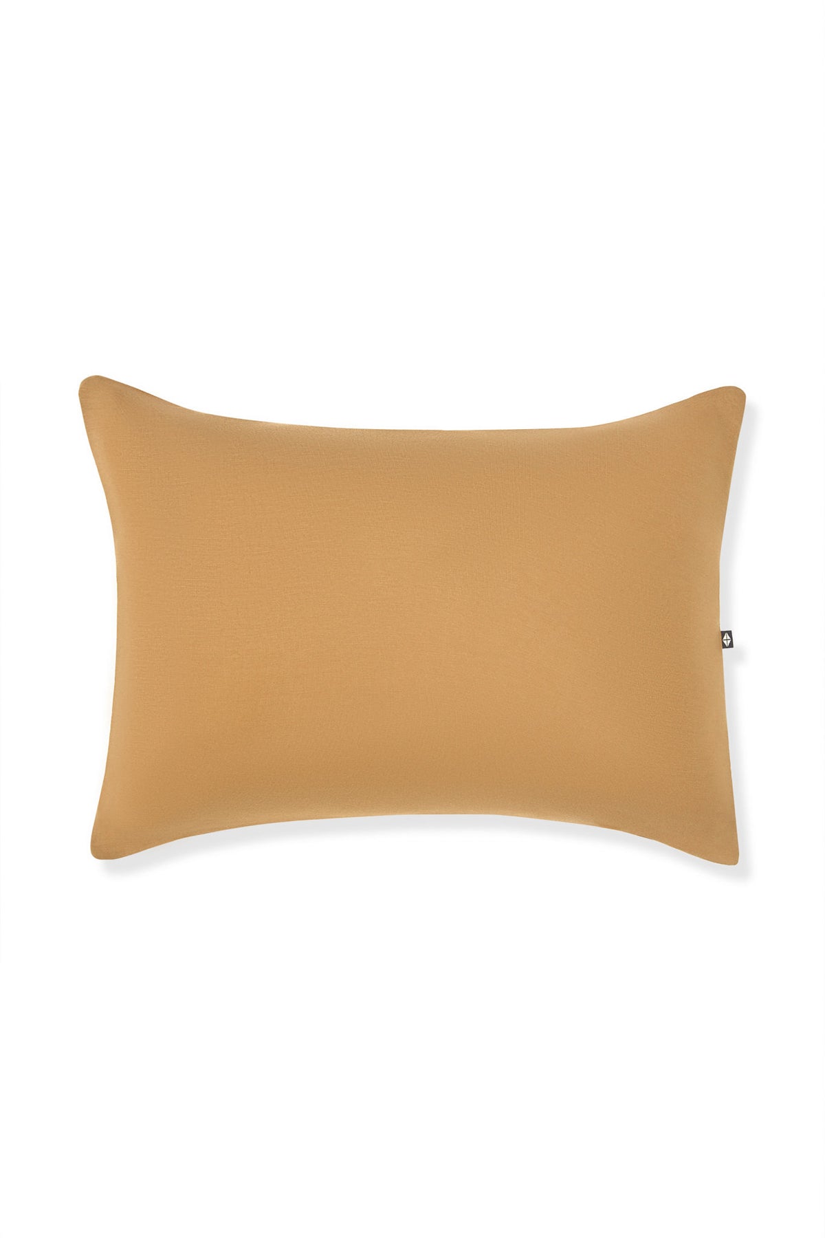 Front side of Toddler Pillowcase in Ochre on a white background