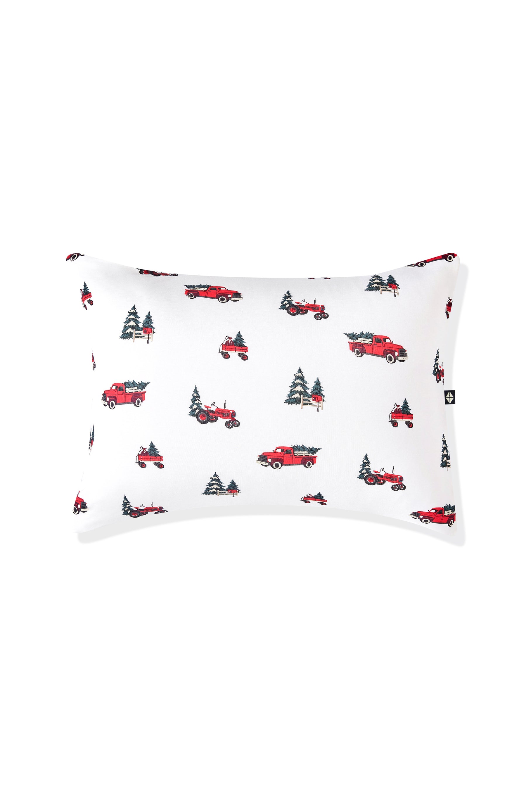 Toddler Pillowcase in Holiday Tree Farm