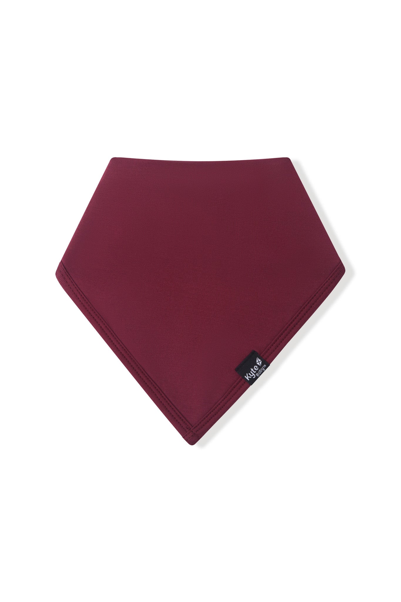 Front side of Bib in Burgundy on a white background