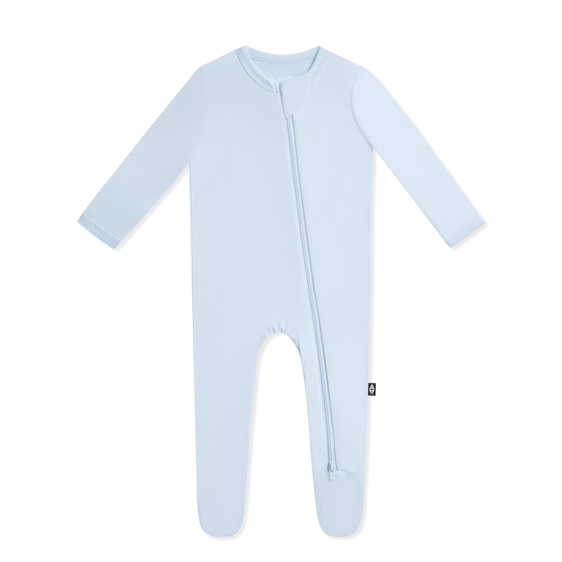 Product photo of the Zippered Footie in Breeze