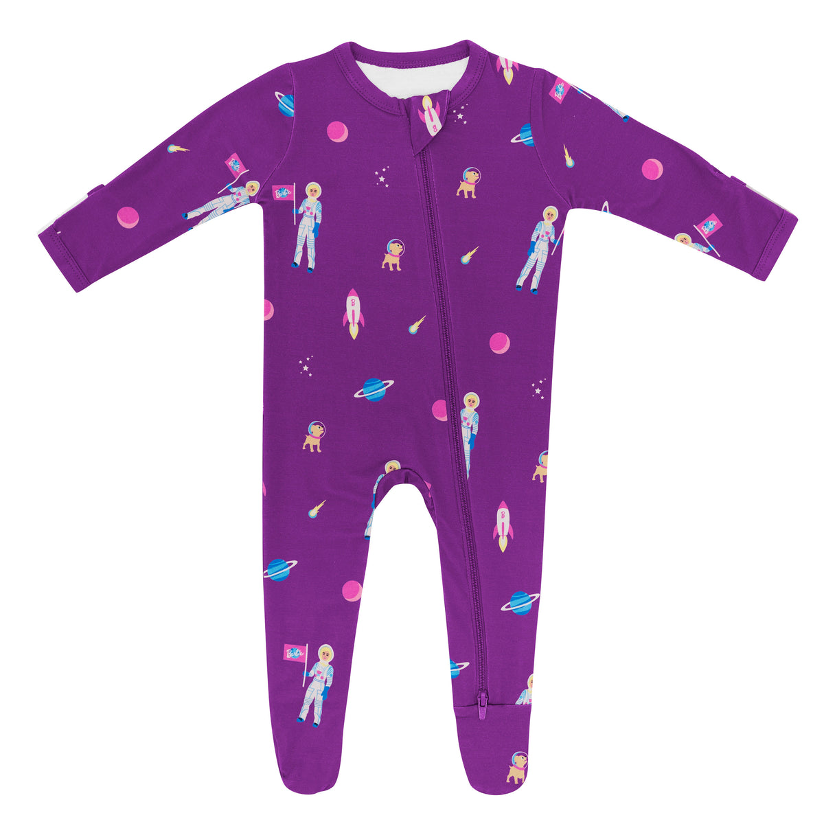 Kyte Baby Zippered Footie in Barbie™ Astronaut