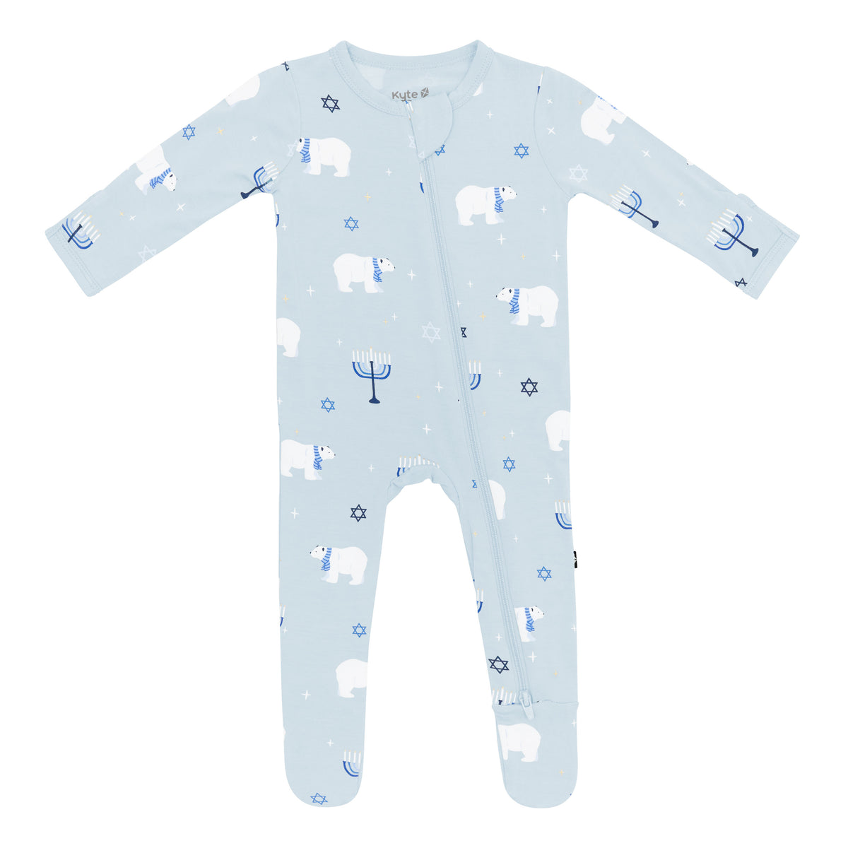 Product photo of the Zippered Footie in Polar Lights