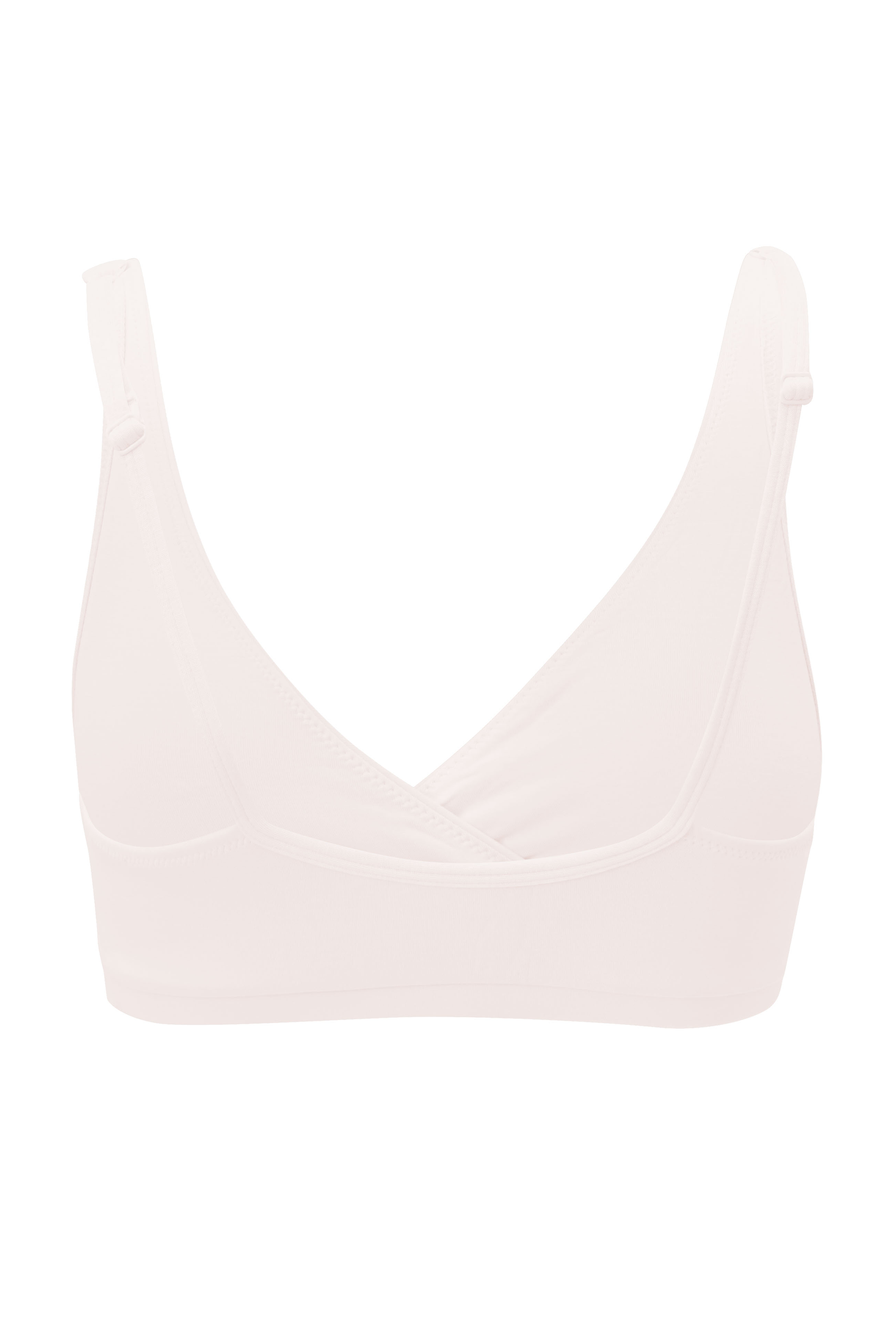 The back of the Women's Cross Front Bralette in Blonde