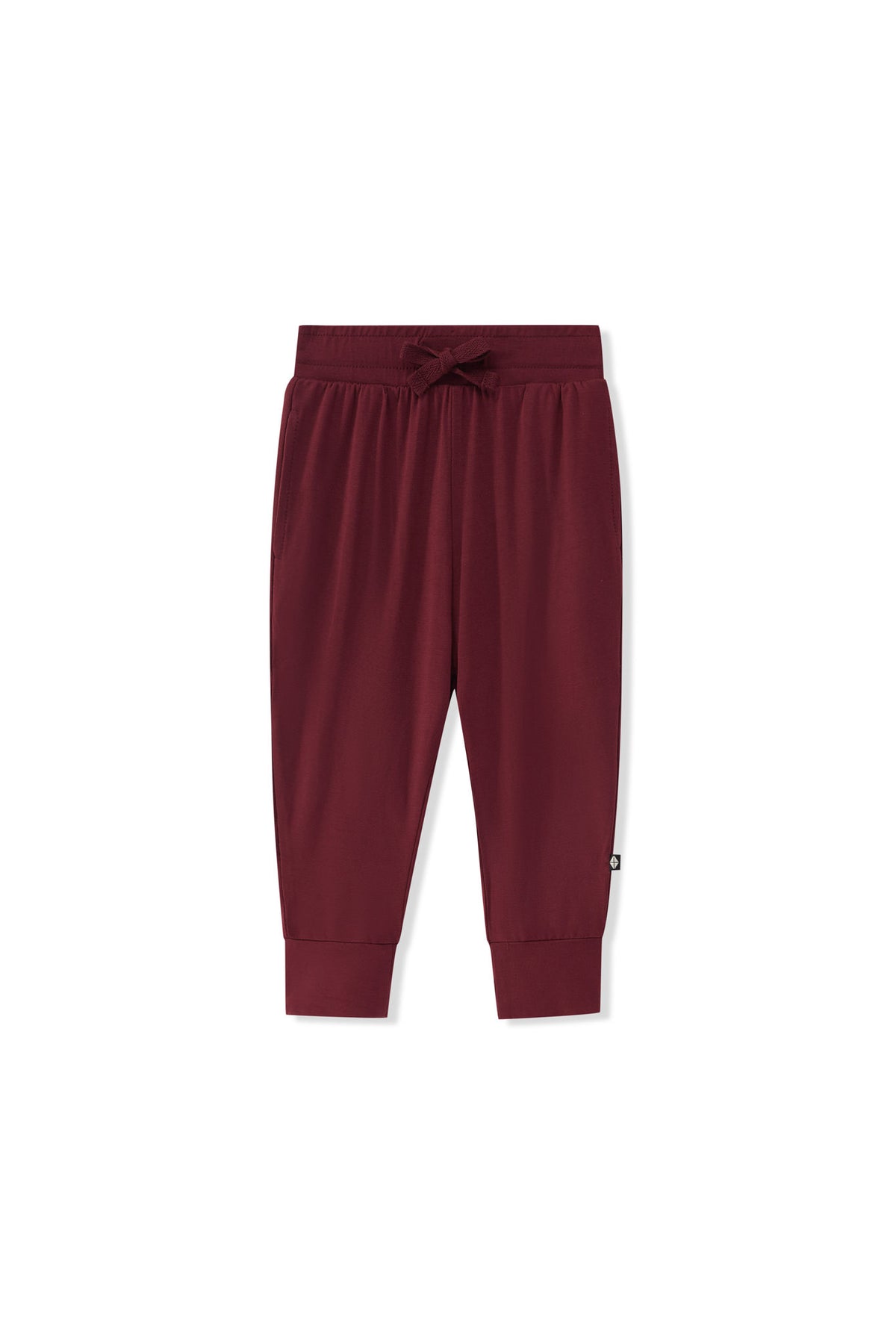 Toddler Jogger Pant in Burgundy on a white background