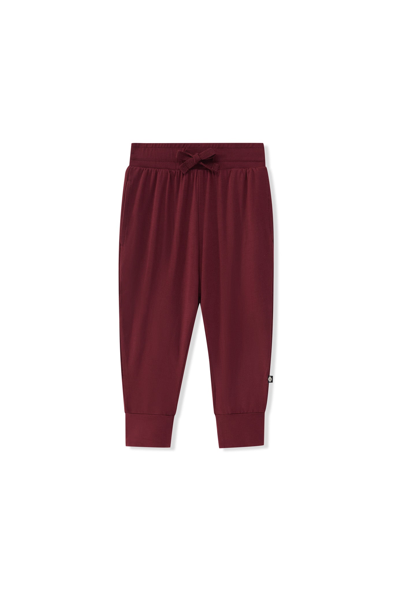 Toddler Jogger Pant in Burgundy on a white background