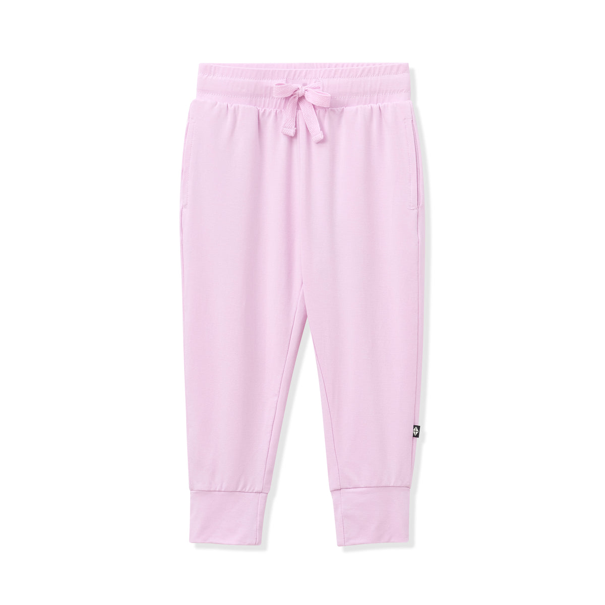 Purple jogger pant on a white background