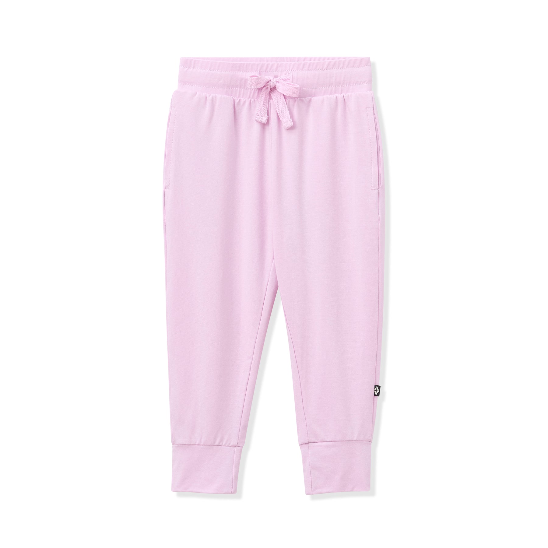 Purple jogger pant on a white background