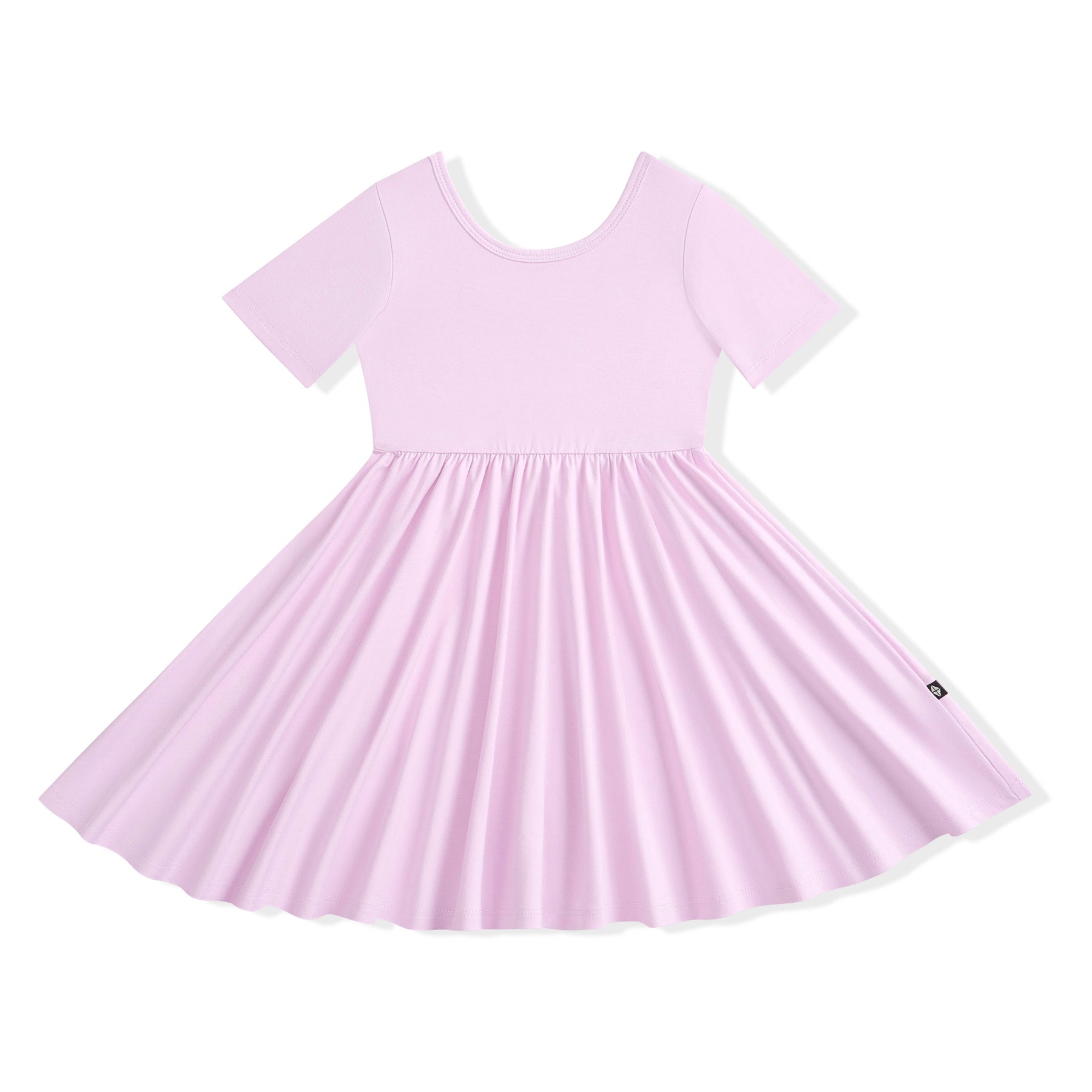 Light purple dress on a white background