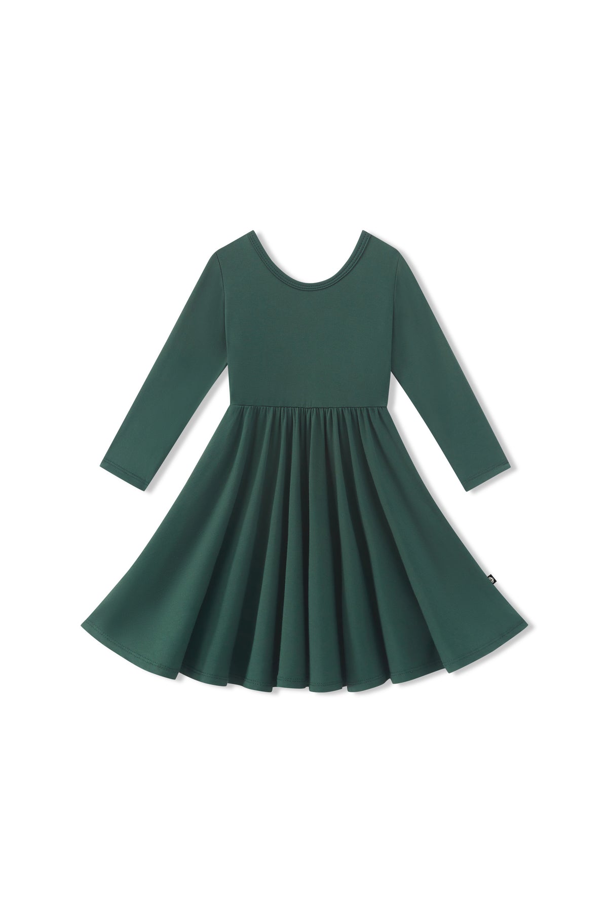 Long Sleeve Twirl Dress in Cypress
