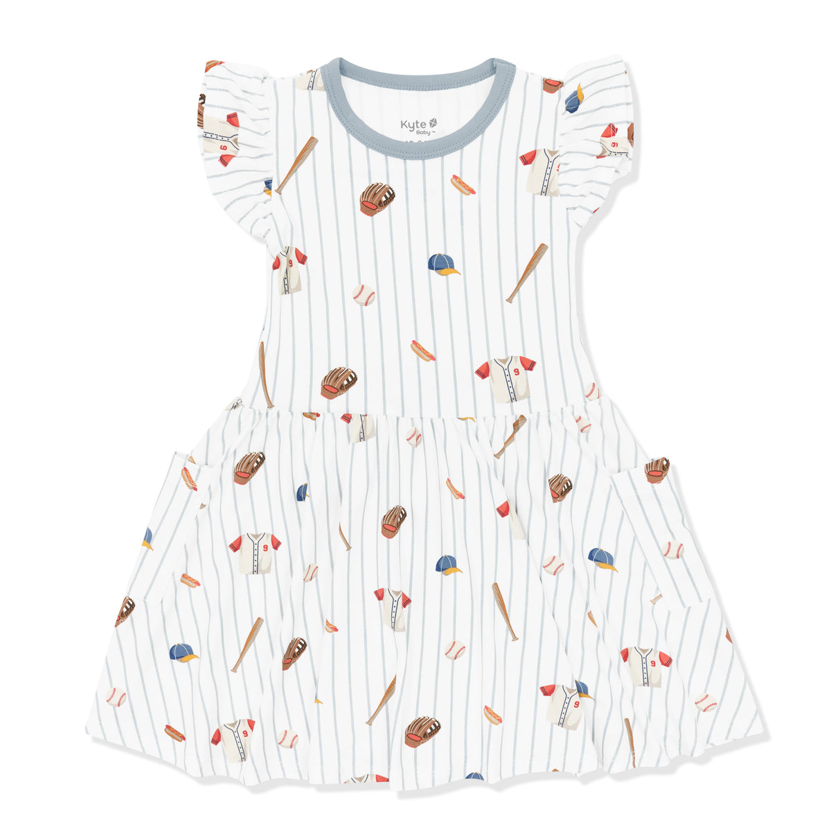 Product photo of the Pocket Dress in Home Run on a white surface