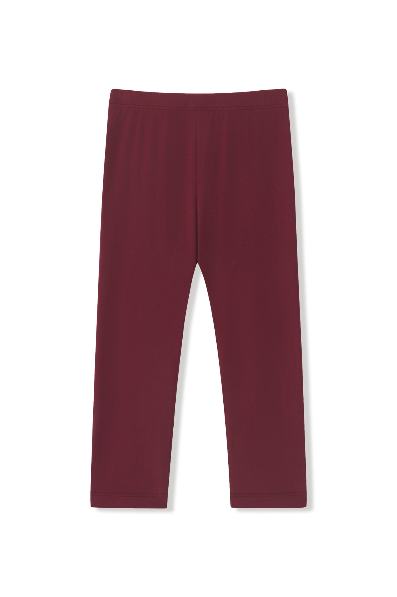 Toddler Leggings in Burgundy on a white background