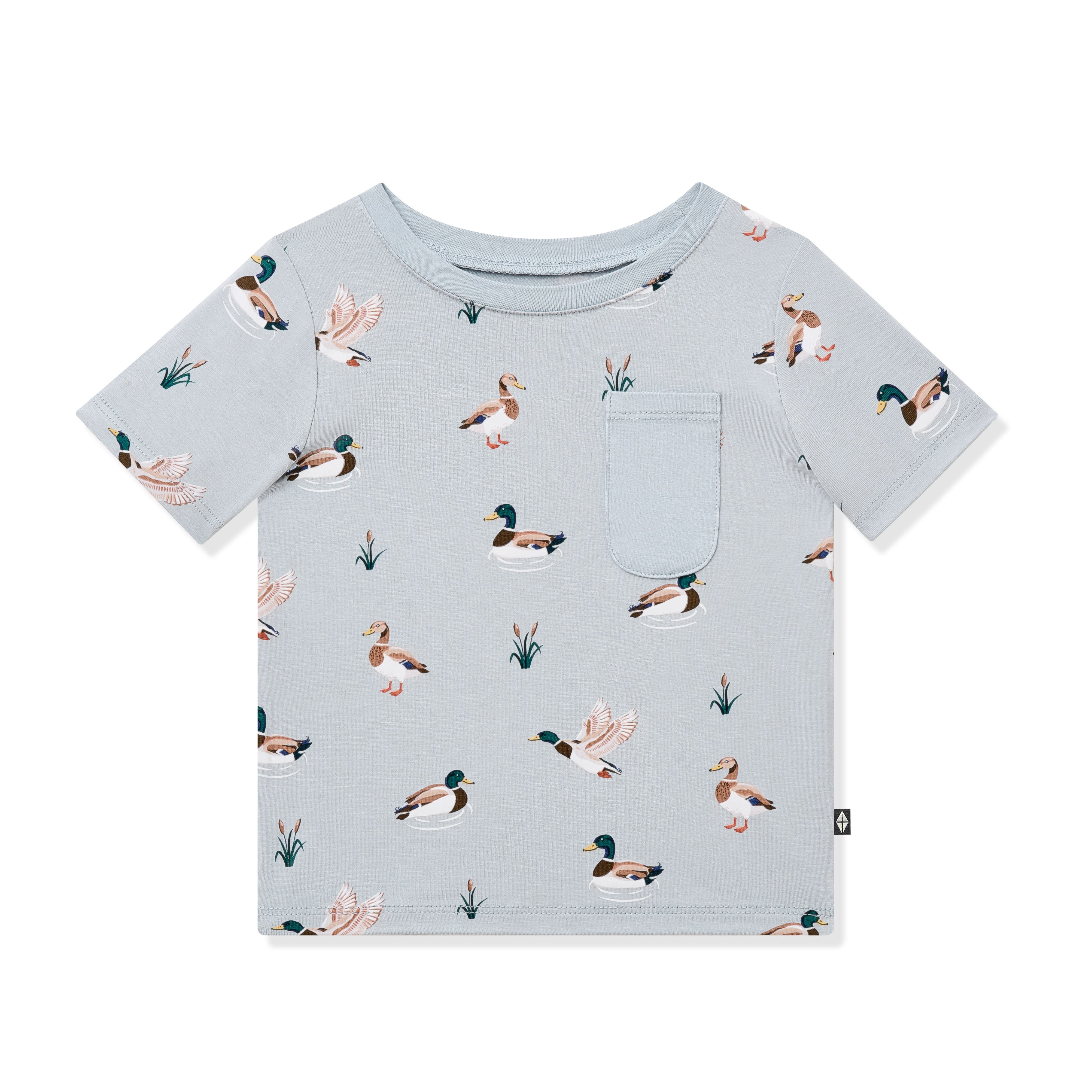 Product photo of the Toddler Crew Neck Tee in Mallard Duck on a white background