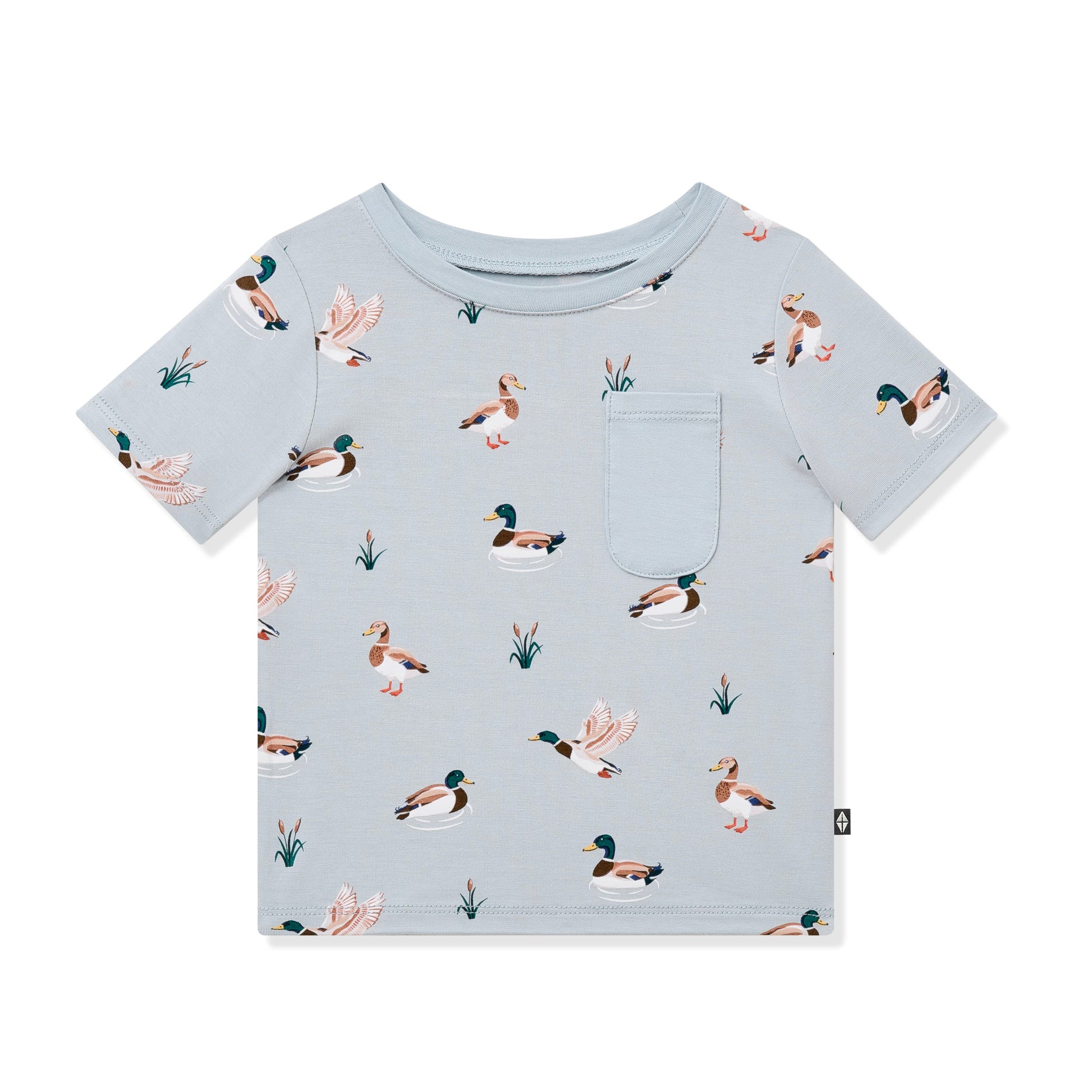 Product photo of the Toddler Crew Neck Tee in Mallard Duck on a white background