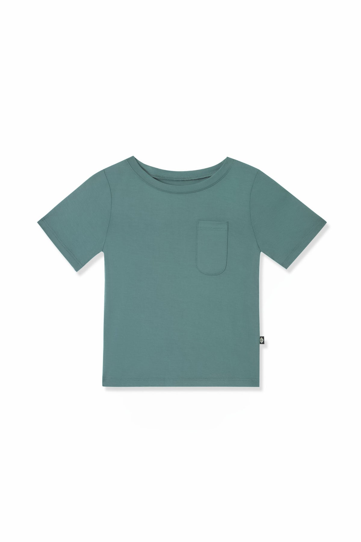 Toddler Crew Neck Tee in Pine on a white background