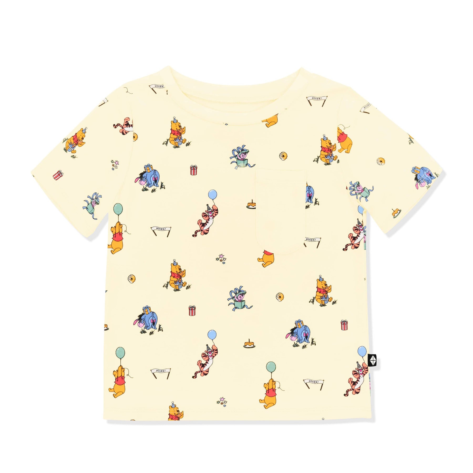 Product photo of the Toddler Crew Neck Tee in Winnie the Pooh Celebration
