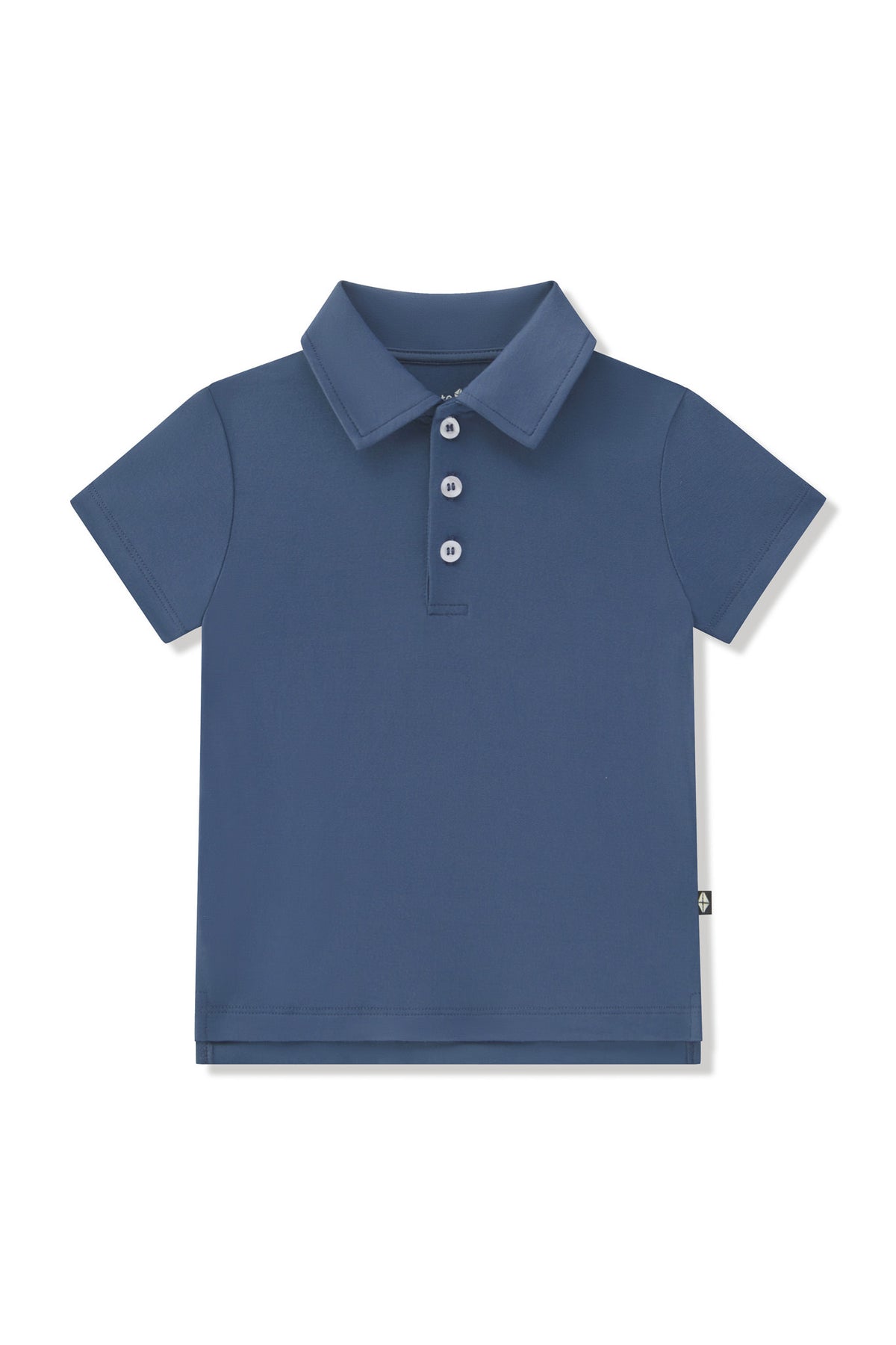 Toddler Short Sleeve Polo in Oxford on a white background