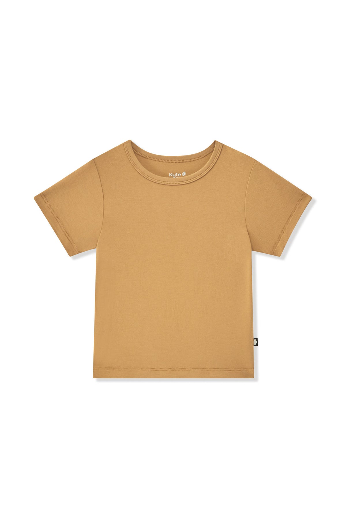 Toddler Basic Tee in Ochre on a white background