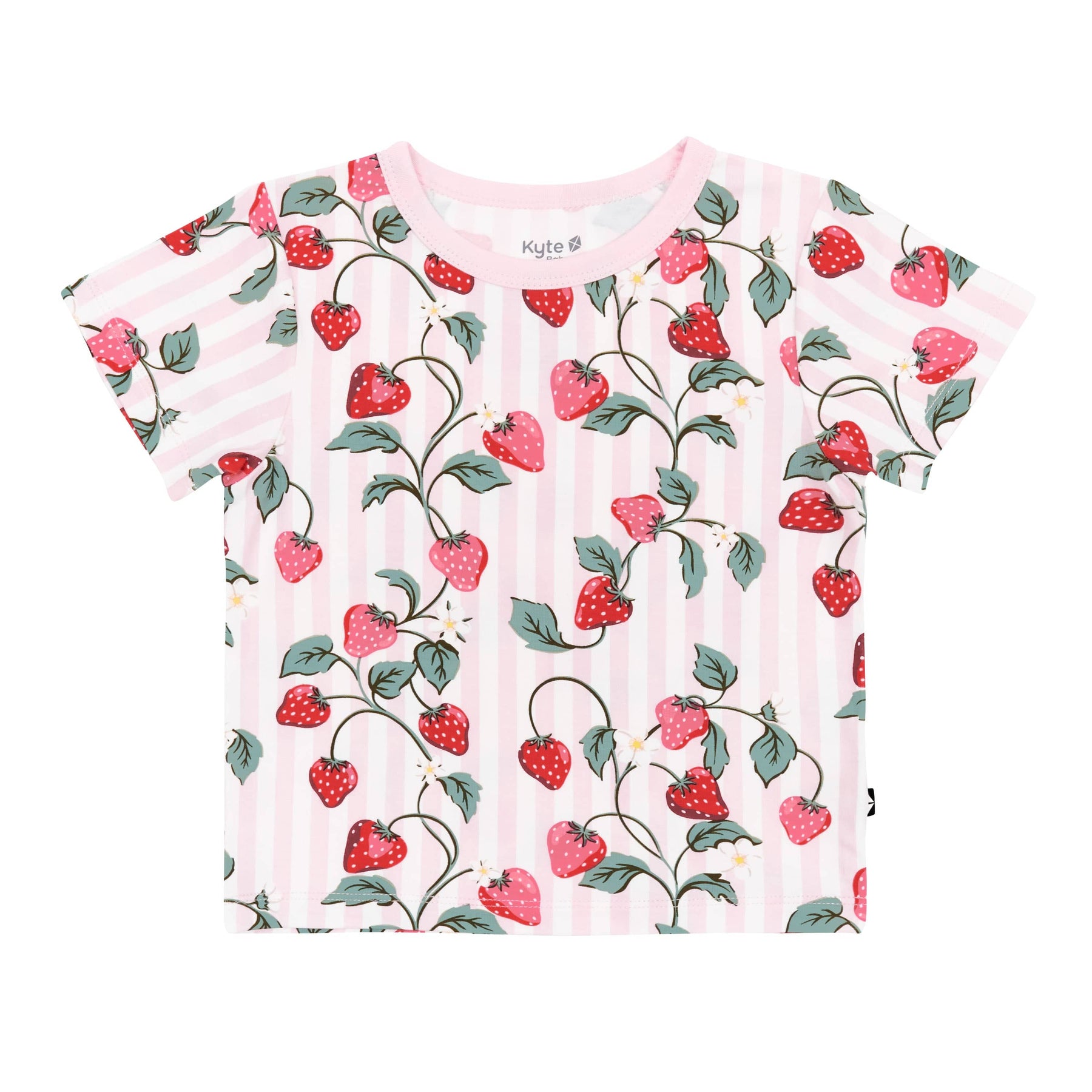 Product photo of the Toddler Basic Tee in Strawberry Fields