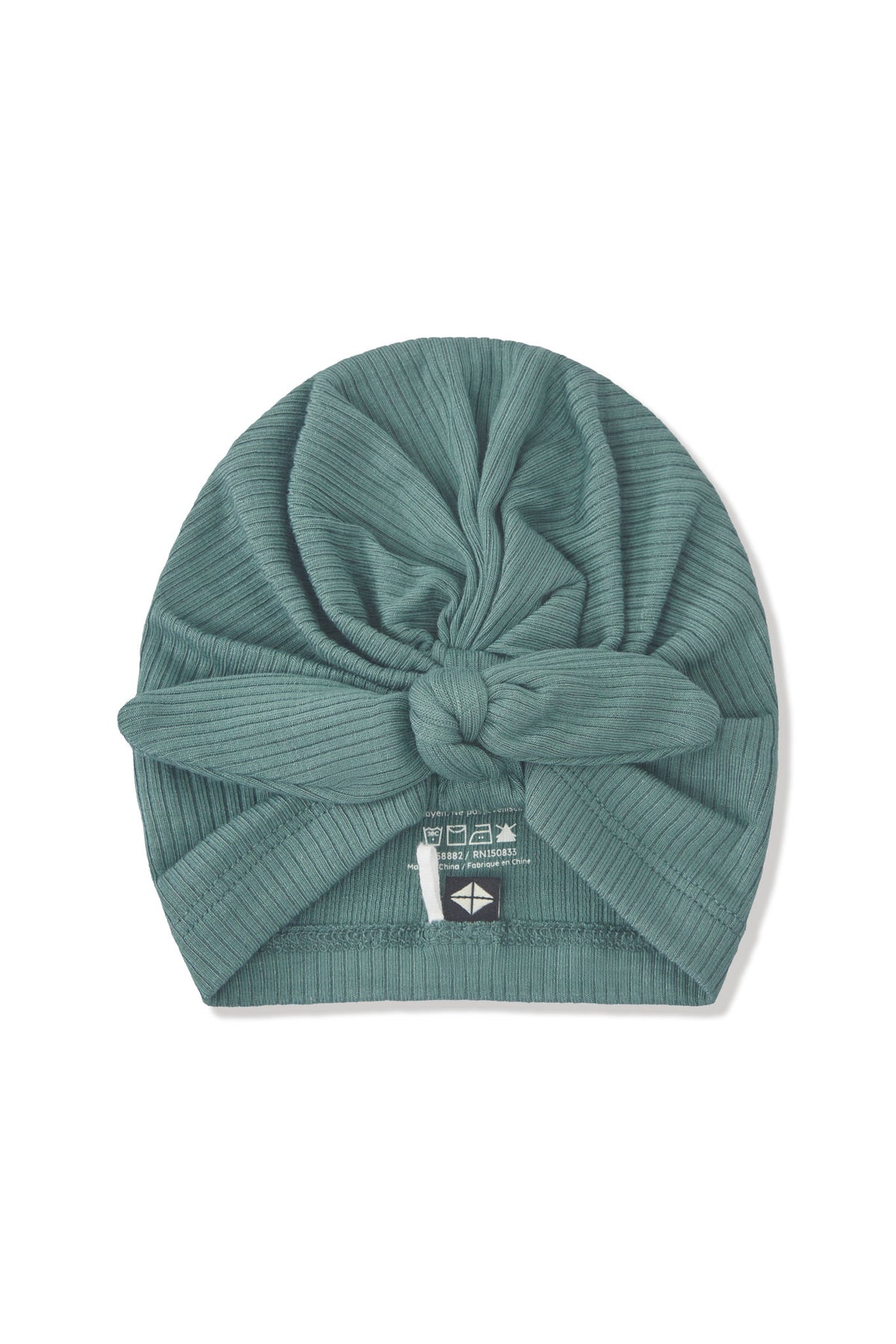 Ribbed Headwrap in Pine on a white background